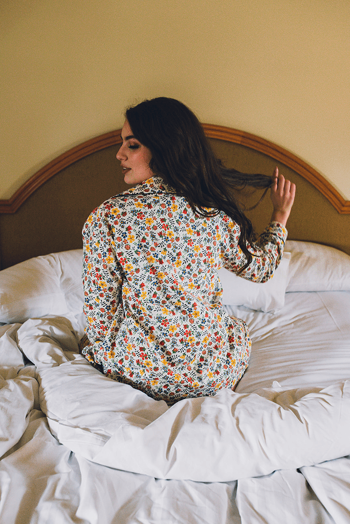 Edenham  - Winter 2 Piece Set - Wool Cotton Liberty Fabric