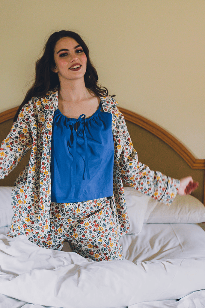 Edenham - Camisole & Pants Set (2 piece camisole and wool/cotton Liberty PJ Pants)