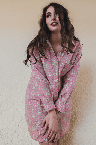 Capel Boyfriend Shirt (Wool/Cotton Liberty Fabric)